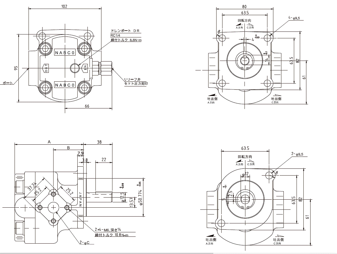 Bơm thuỷ lực Nabco GNV CPB