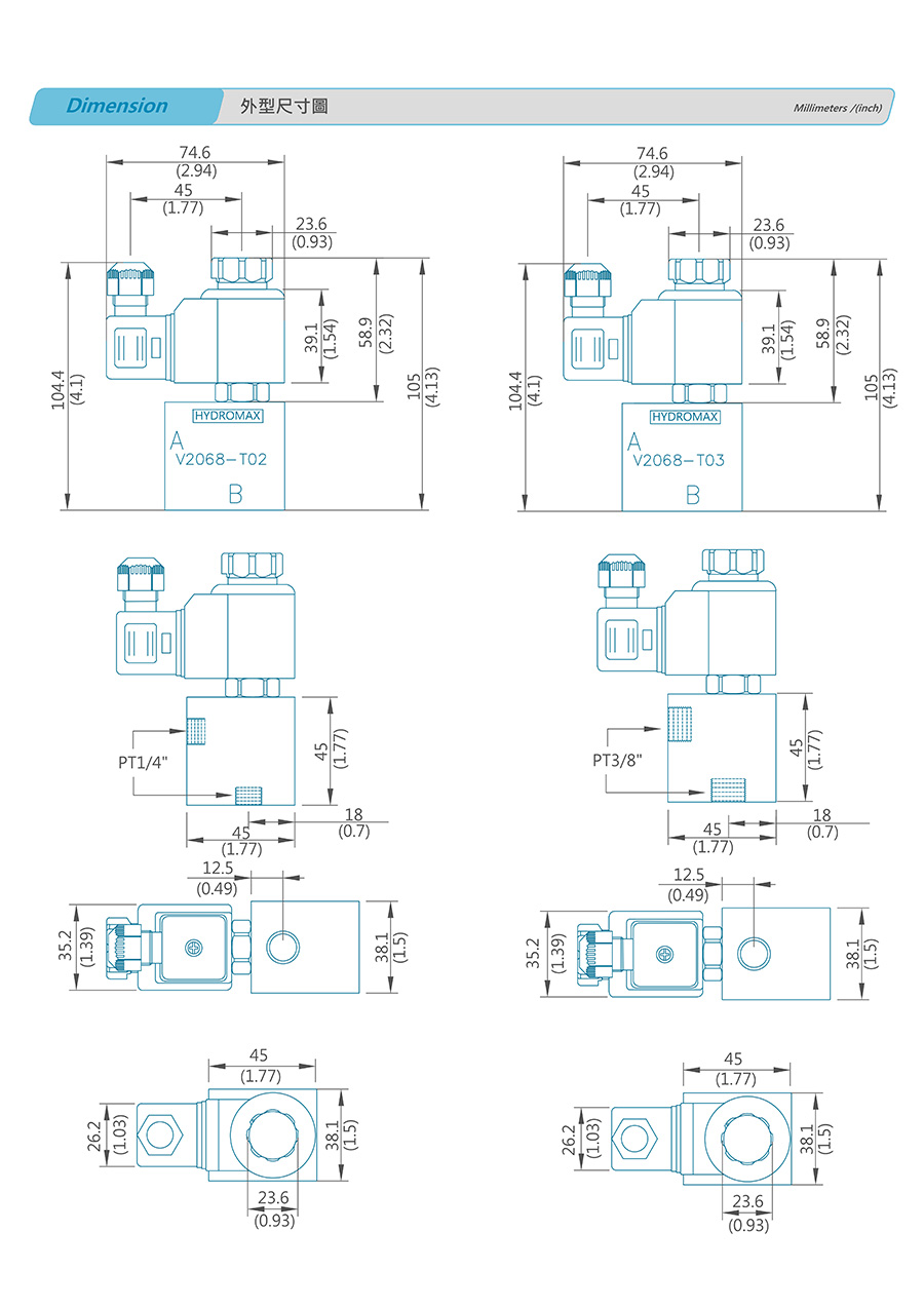 Van đóng mở điện từ Hydromax V2068