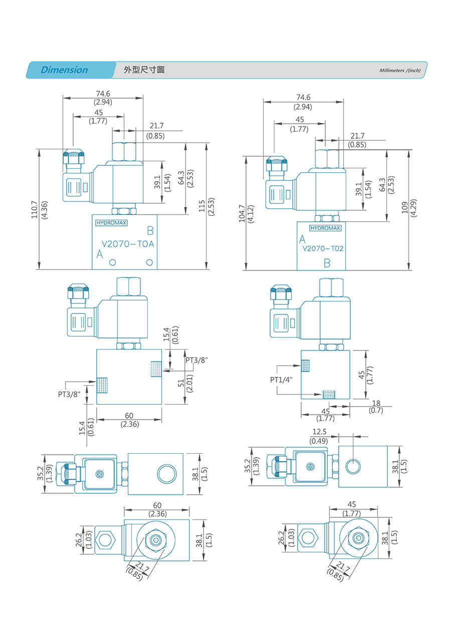Van Hydromax V2070-TOA-28-S-P-D24-DG-25