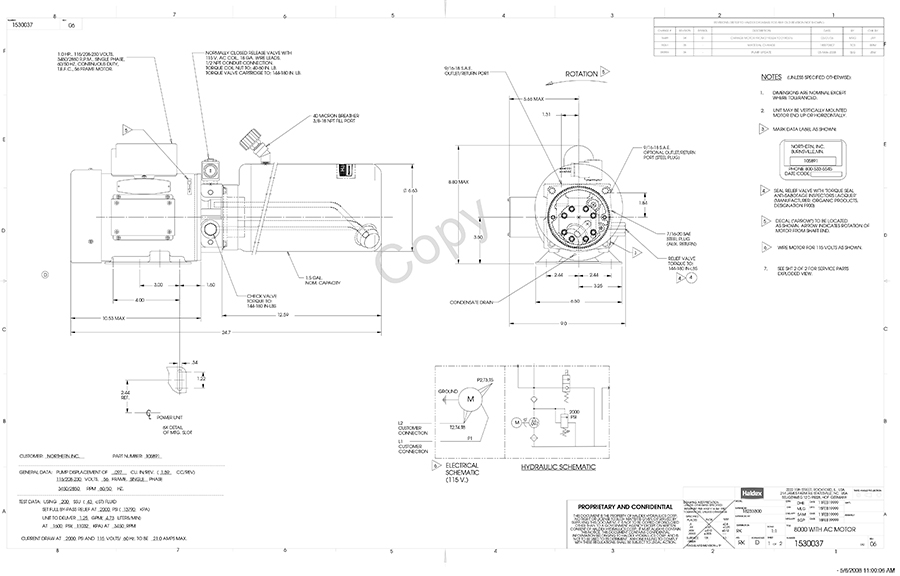 Haldex hydraulic power unit
