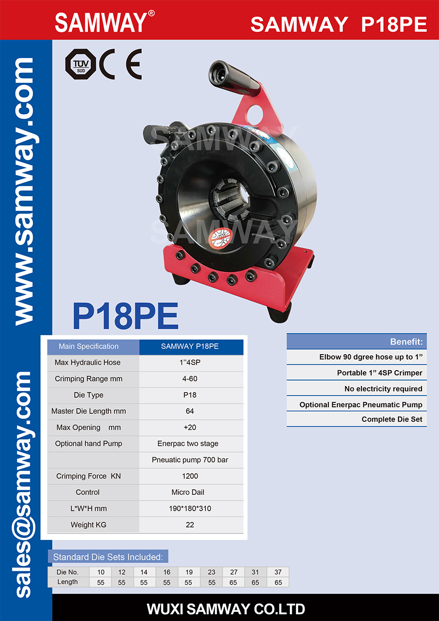 P18PE  Hydraulic Hose Crimping Machine