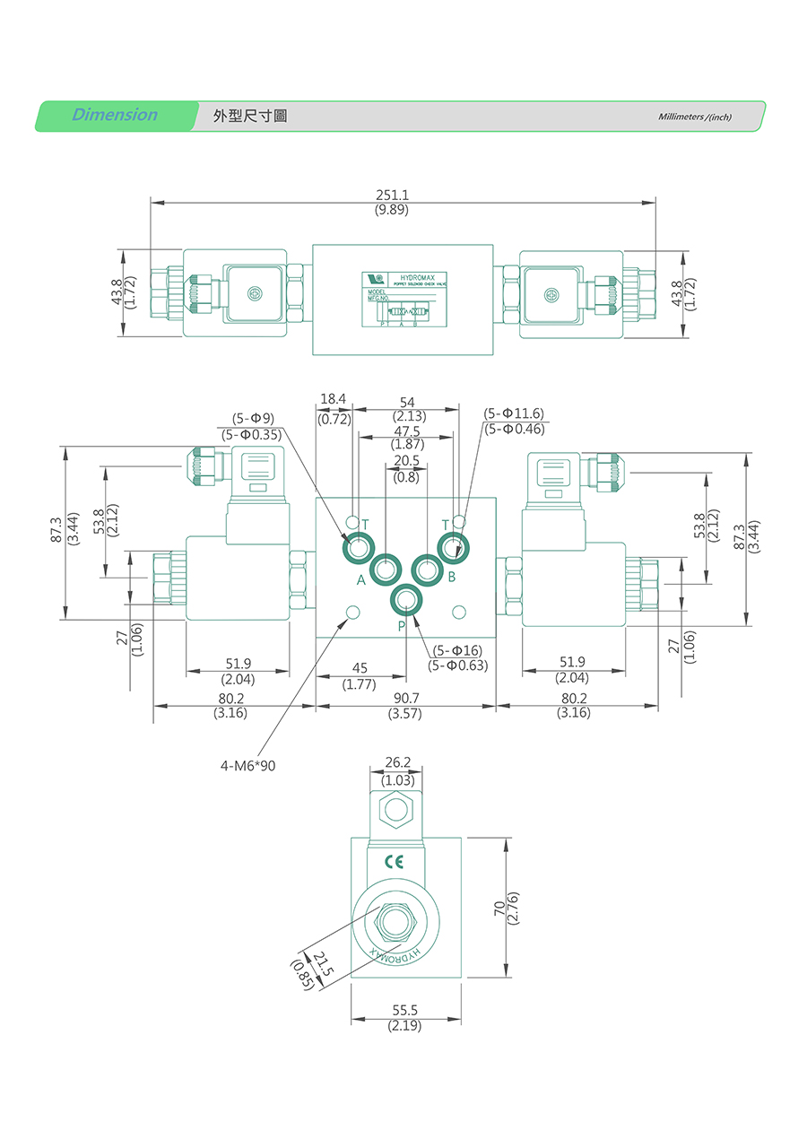 Van nâng thuỷ lực V3272-M02-20-S-P-D24-DG-25