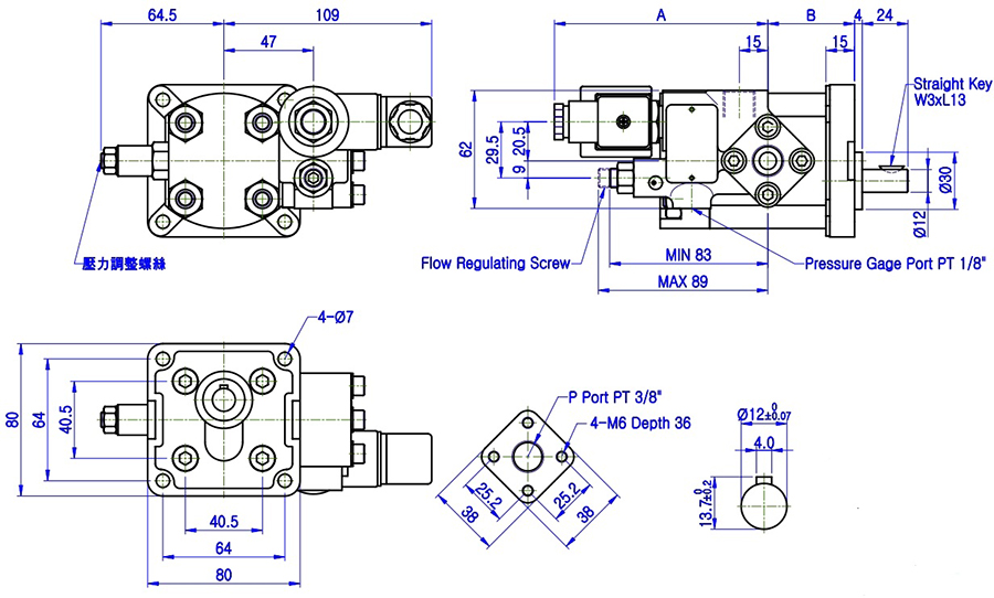 Van nâng hạ thuỷ lực PR2-V2064
