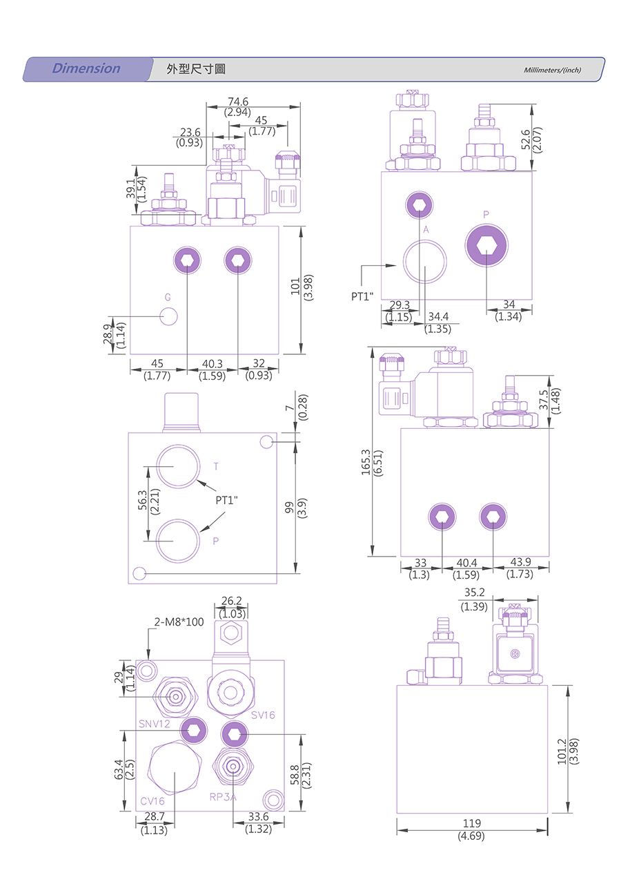 Van nâng Hydromax V8074-T06-01-N-05-D24-DG-35