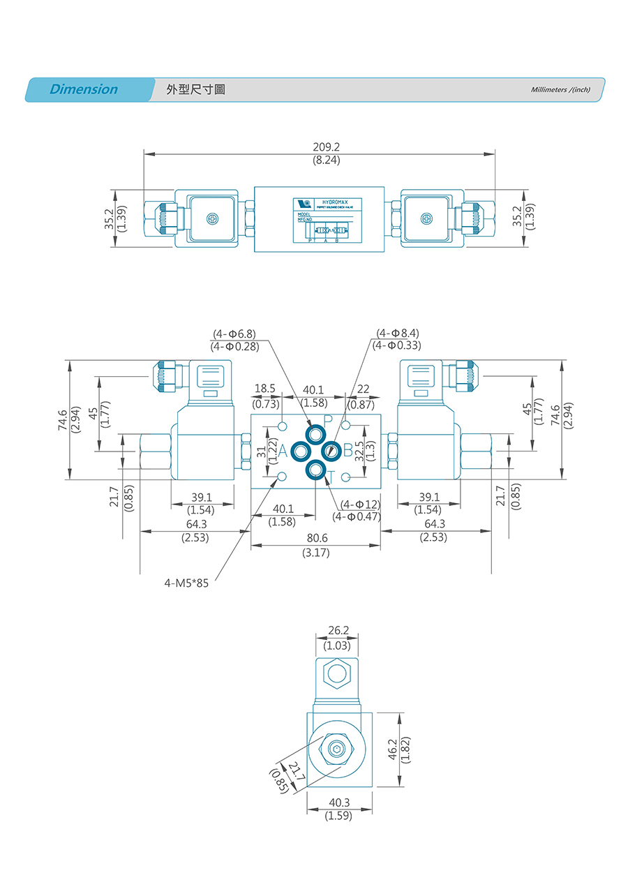 Van nâng Hydromax V2272-M02-20-S-N-D24-DG-25