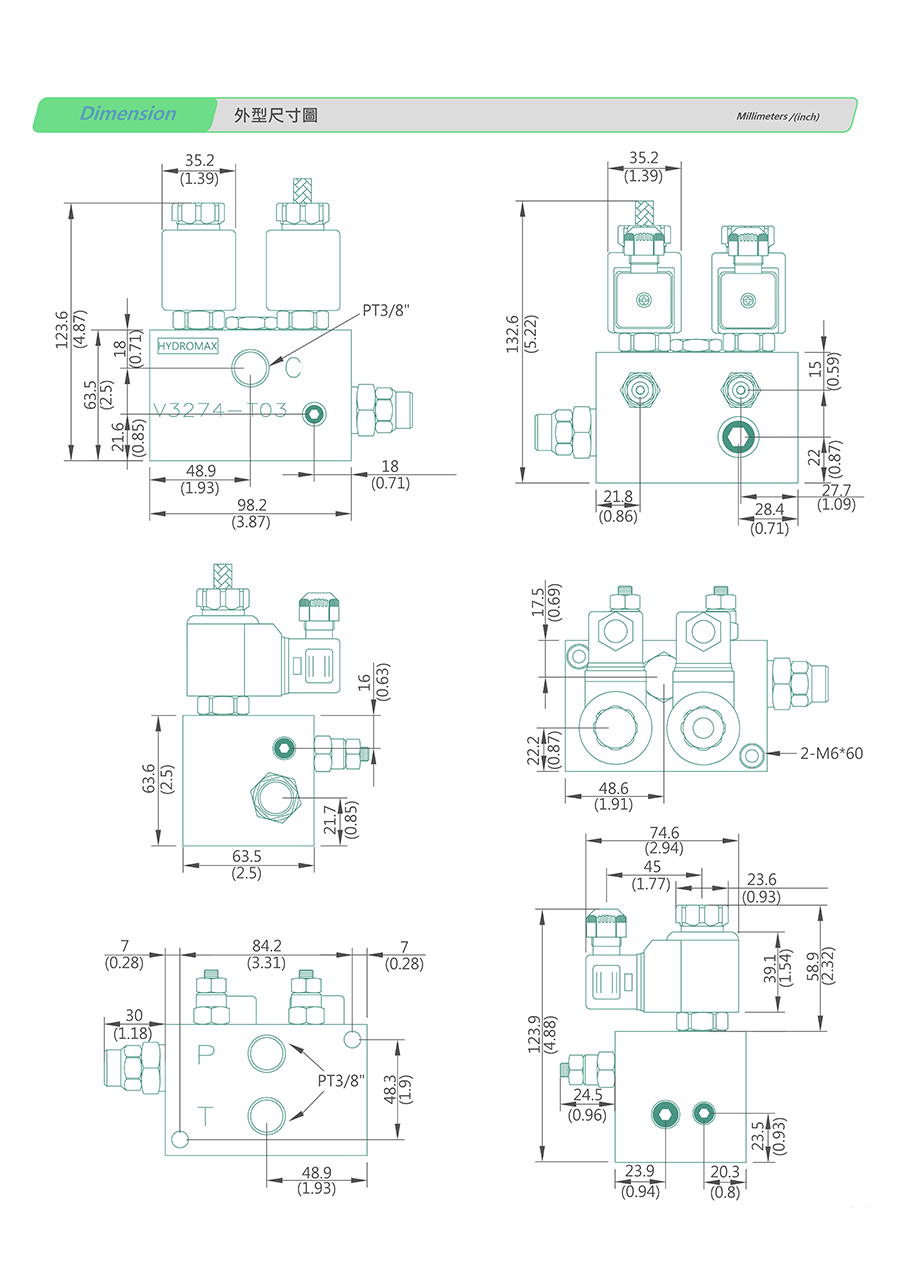 Van nâng thuỷ lực V3274-T03-20-S-N-D24-DG-25