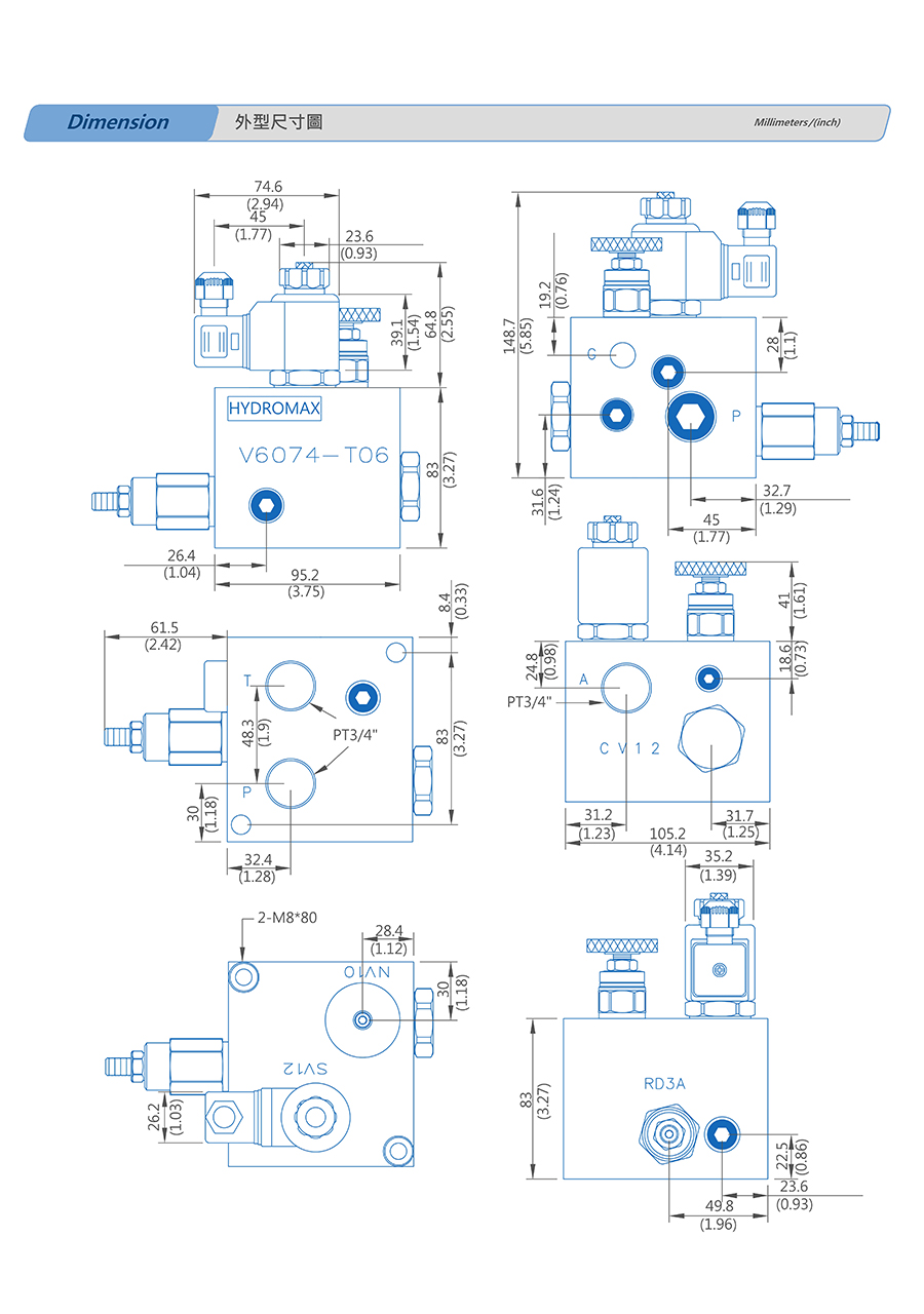 Van nâng V6074-T06-01-N-05-D24-DG-35
