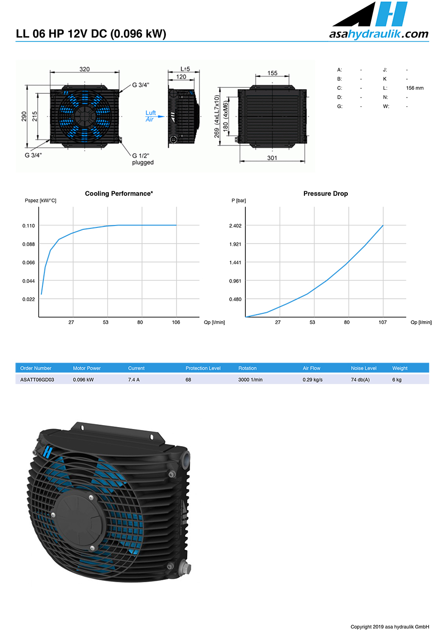ASA hydraulic oil coolers