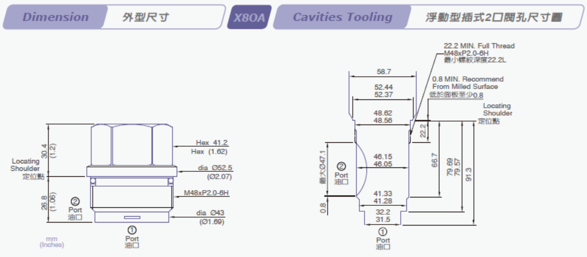 Gavity Plugs 2 Holes All Ports Blocked OA